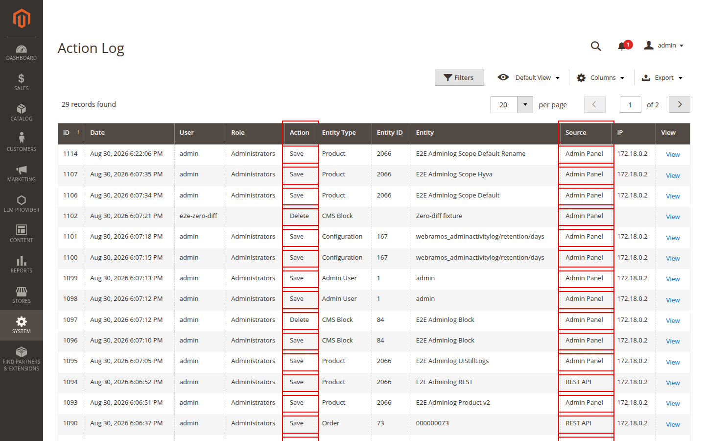 Admin Activity Audit Log screenshot 3