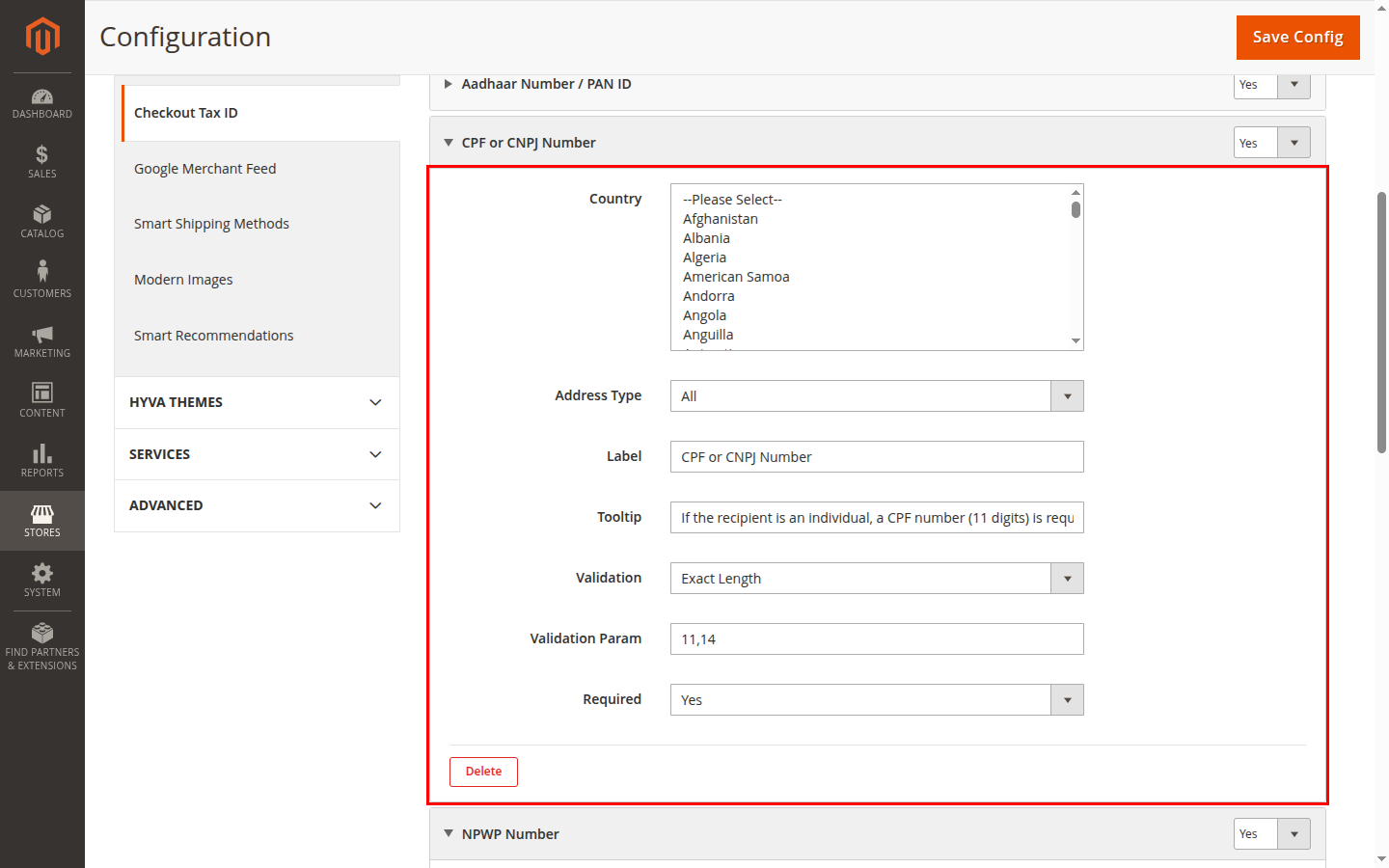 Checkout Tax ID Fields screenshot 3