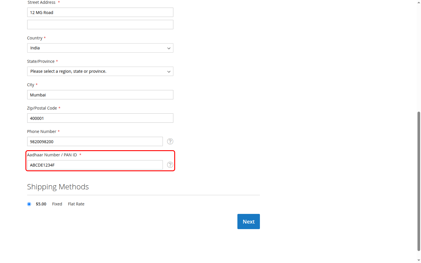 Checkout Tax ID Fields screenshot 5