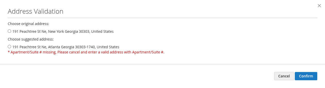 FedEx Address Validation screenshot 7