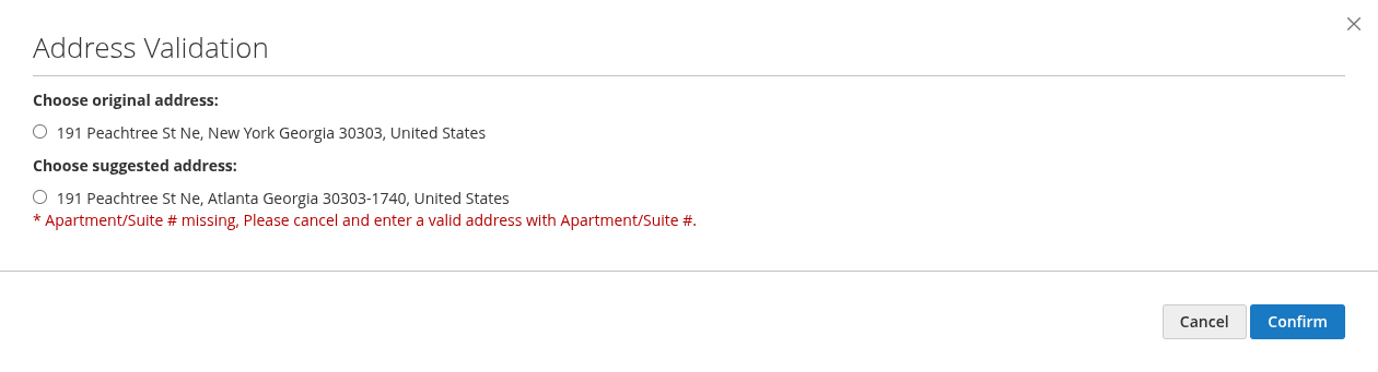 FedEx Address Validation screenshot 6