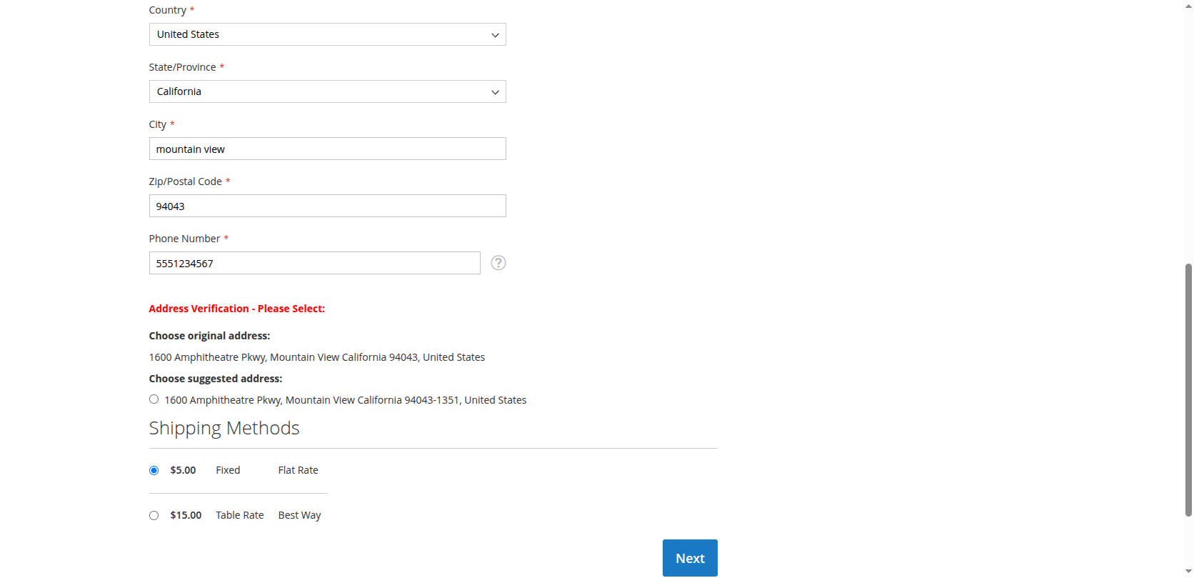 FedEx Address Validation screenshot 5