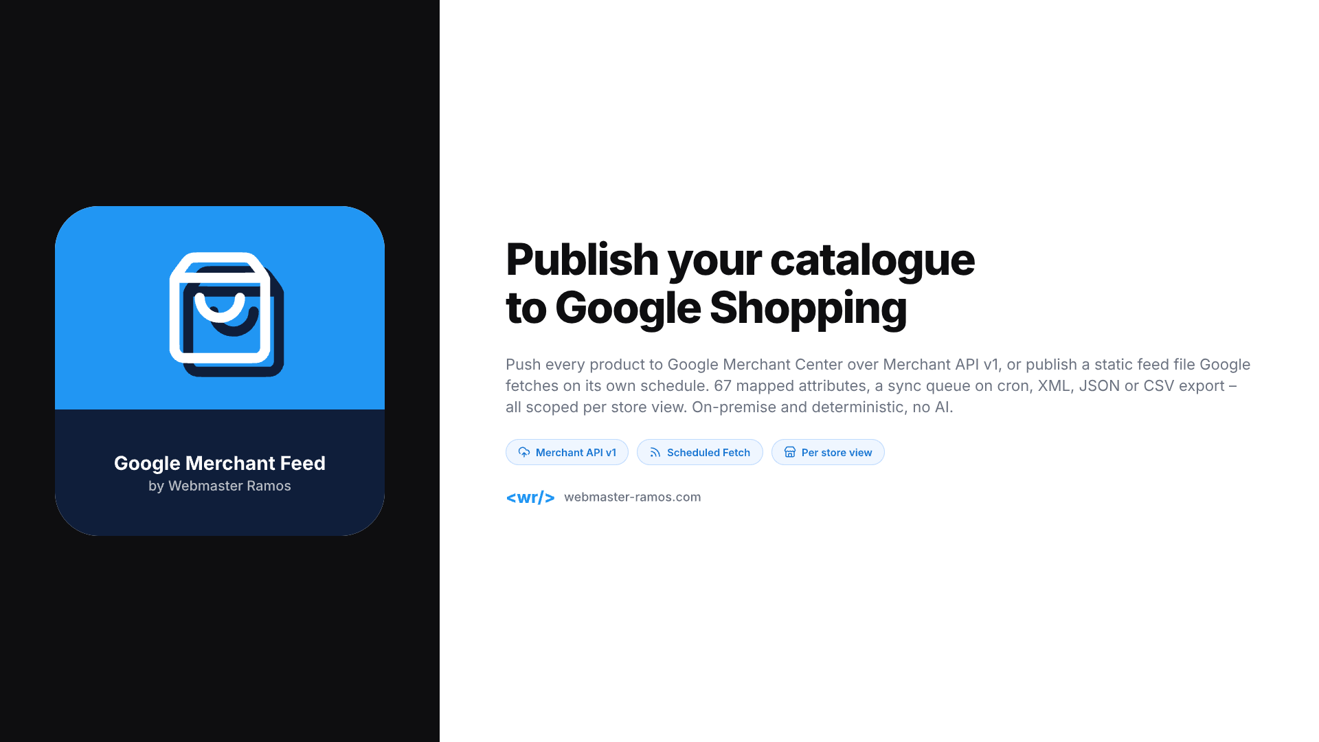 Google Merchant Feed screenshot 1