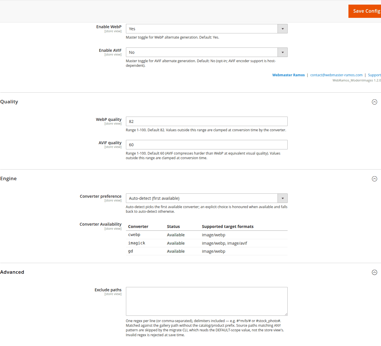 WebP & AVIF Product Images screenshot 6