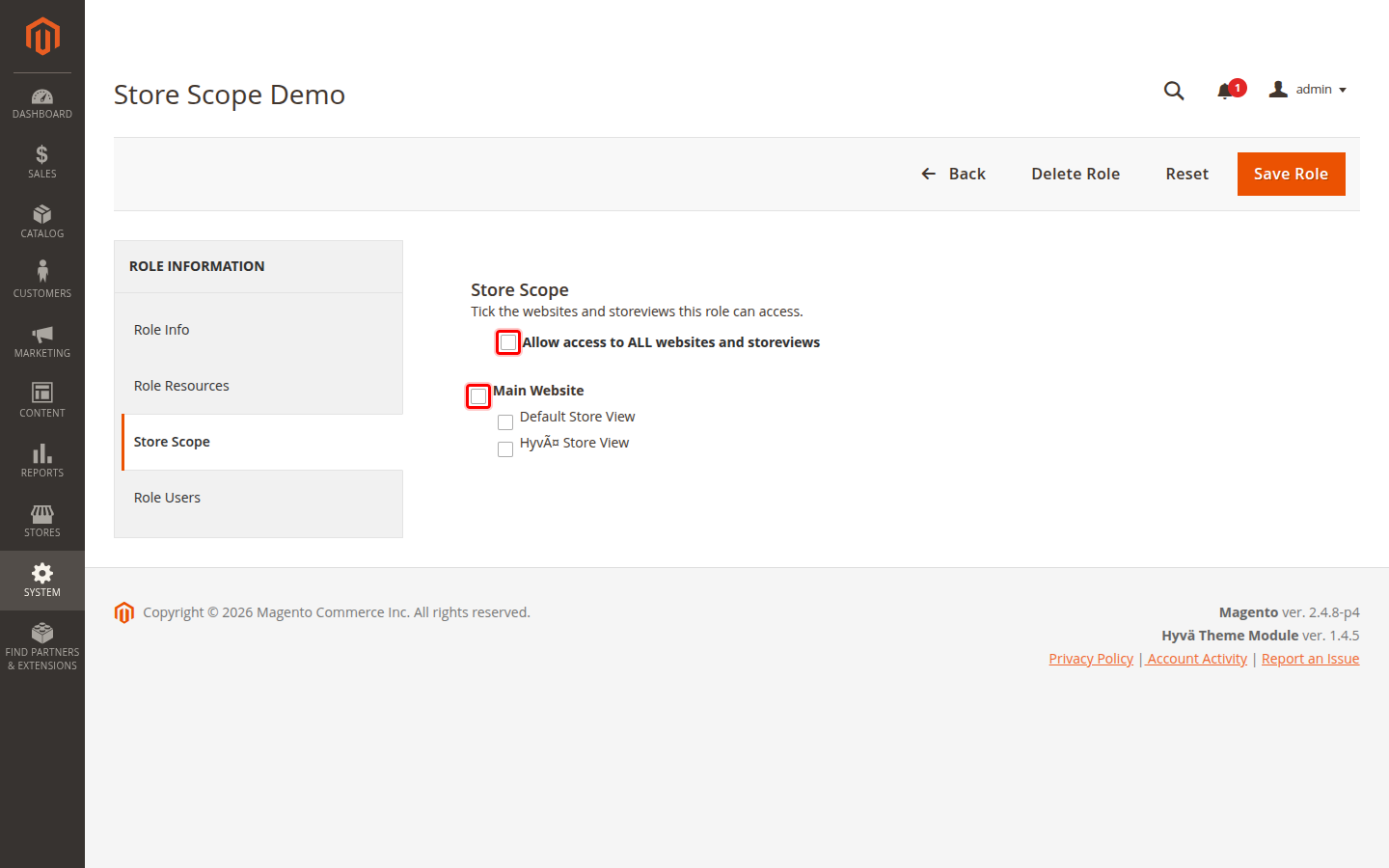 Admin Role Access Control screenshot 2